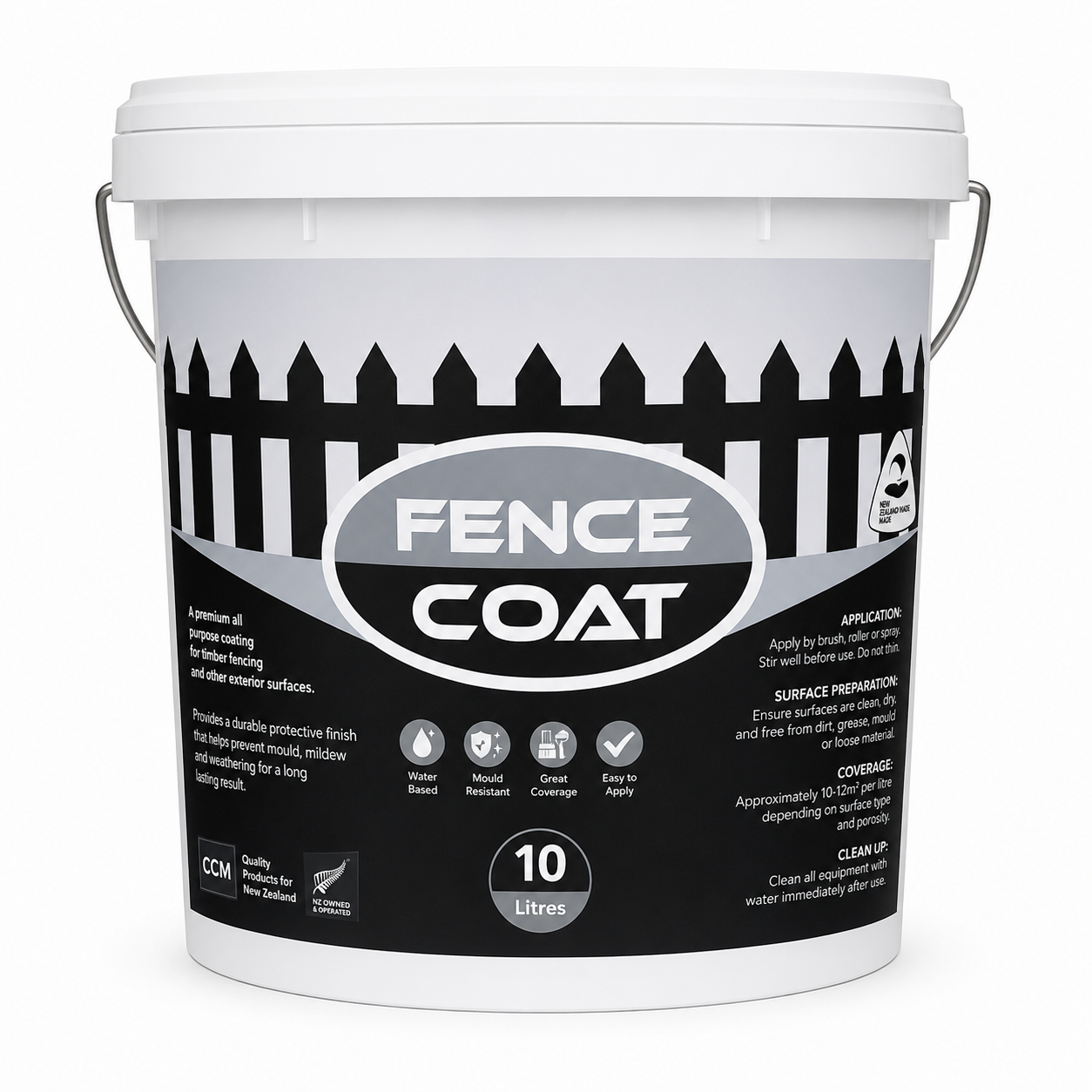 <b>Fence Coat</b><br>10 Litre<br>Colorsteel Colours