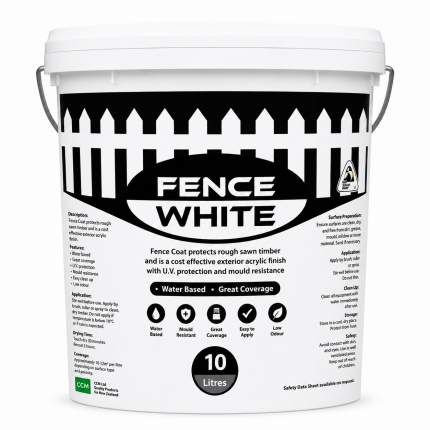 <b>Fence White</b><br>10 Litre<br>White
