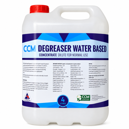 <b>Degreaser Concentrate</b><br>Water Based<br>4 Ltr